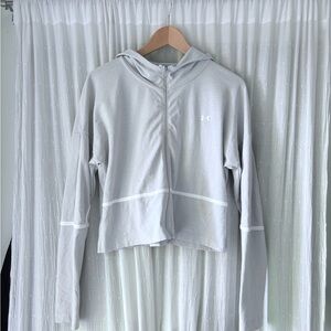 Under Armour Light Gray Athletic Hoodie